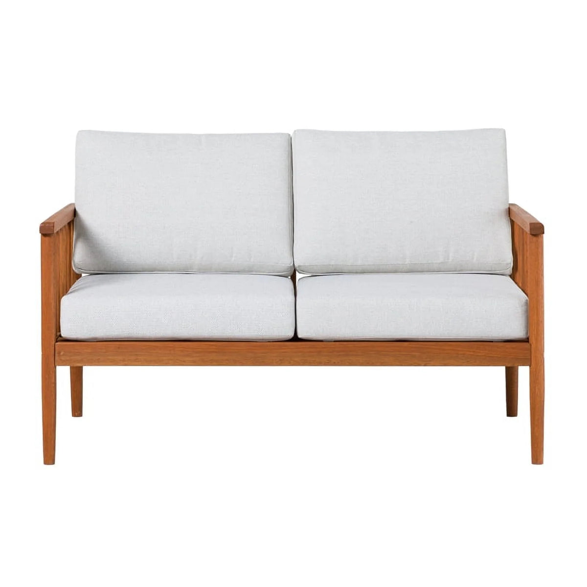 Brown Solid Wood Double Lounge V539