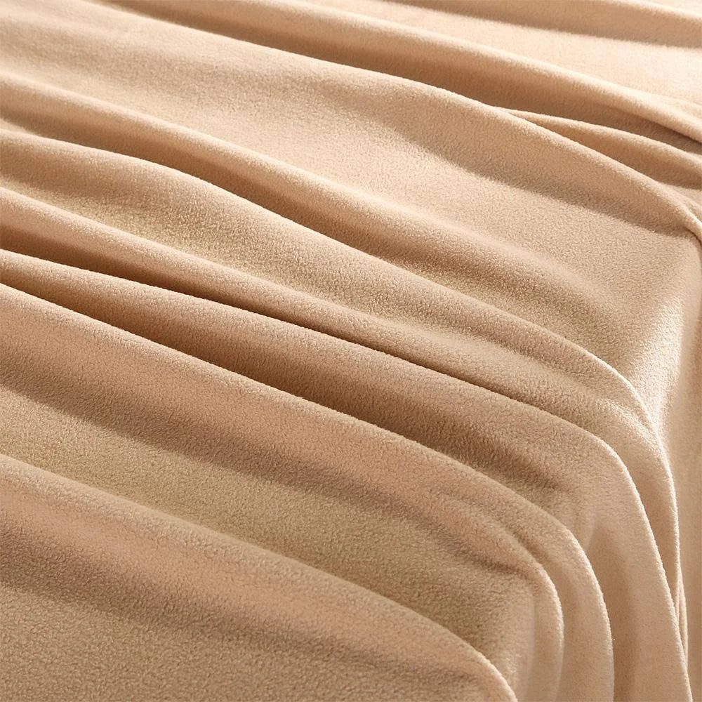 Twin XL Cream White Microfleece Sheet Set C937987