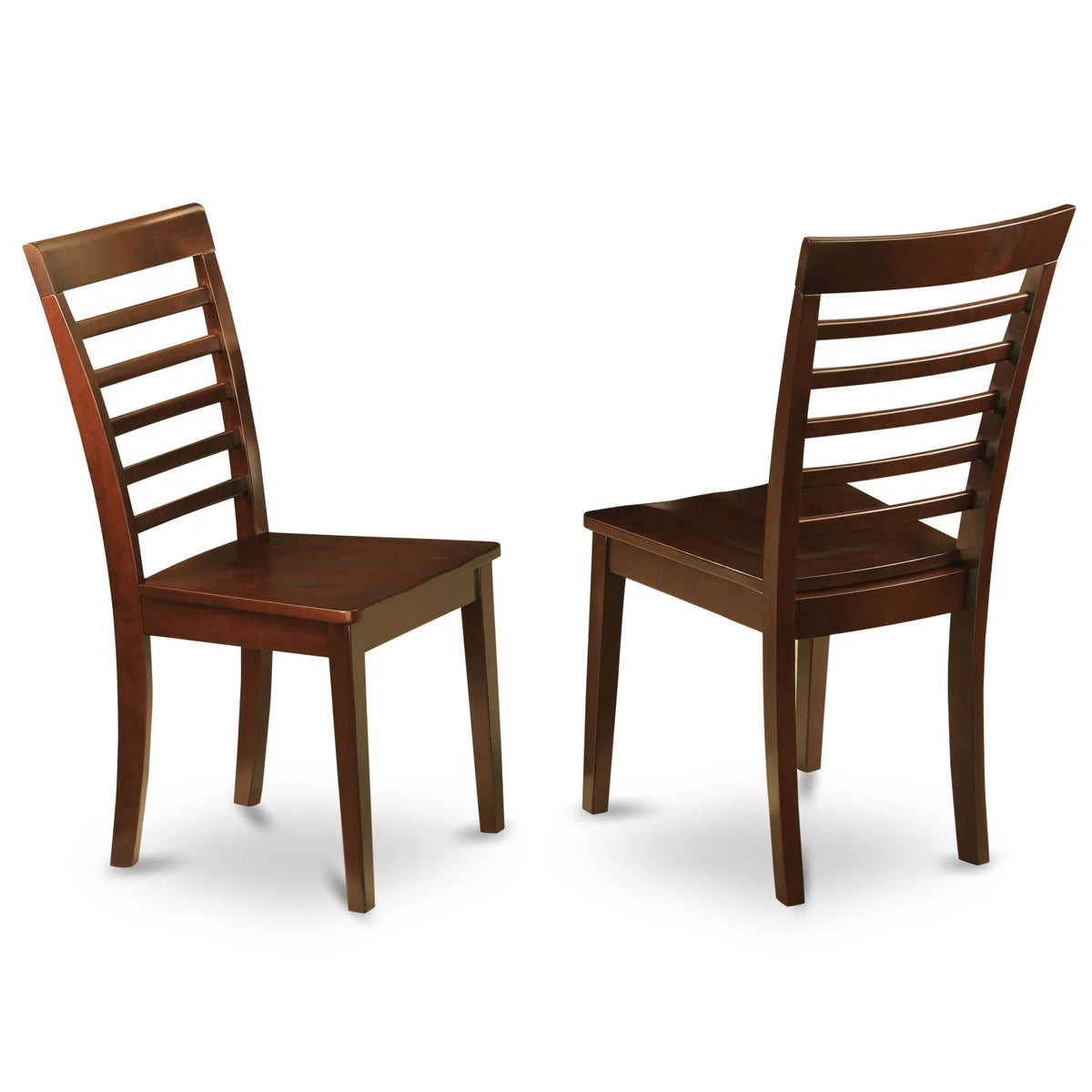 Mahogany Wood Dining Chairs Set of 2 F5636