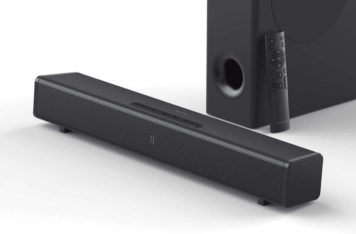 2.1 Soundbar with Subwoofer, Bluetooth 5.0, TV ARC, Optical, USB Audio, Wall Mountable J525