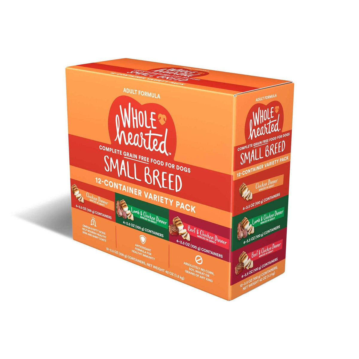 Grain Free Small Breed Minced in Gravy Adult Wet Dog Food Variety Pack K981