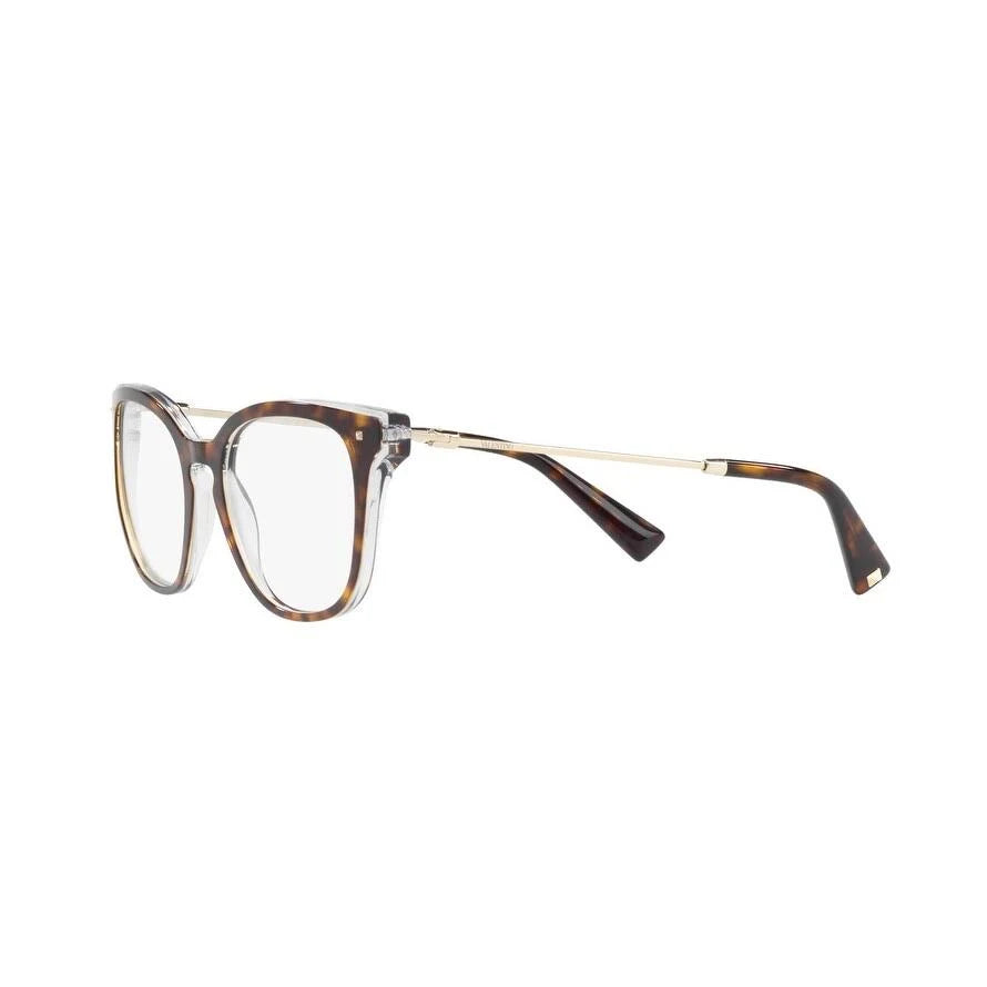 Top Havana on Crystal Eyeglasses R6729