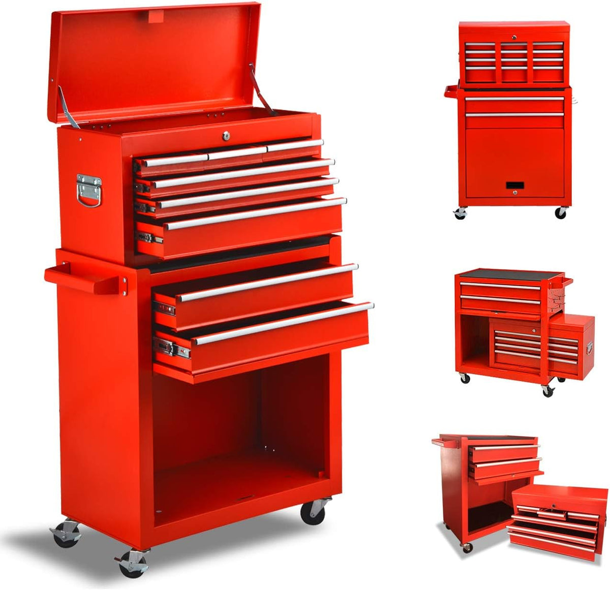 8 Drawer Rolling Tool Chest with Lock D29186