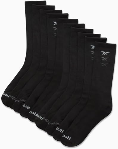 Men's Athletic Cushion Crew Socks (10 Pack) U187796