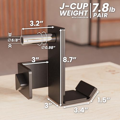 J-Hooks for Power and Squat Racks, 2x2, 2x3 and 3x3, Sold in Pairs Y489