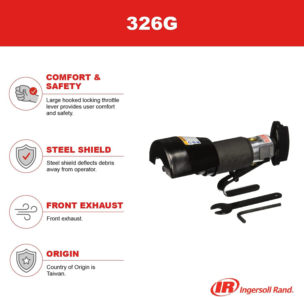 3-Inch Cut-off Air Tool, Black Pack of 2 L4044