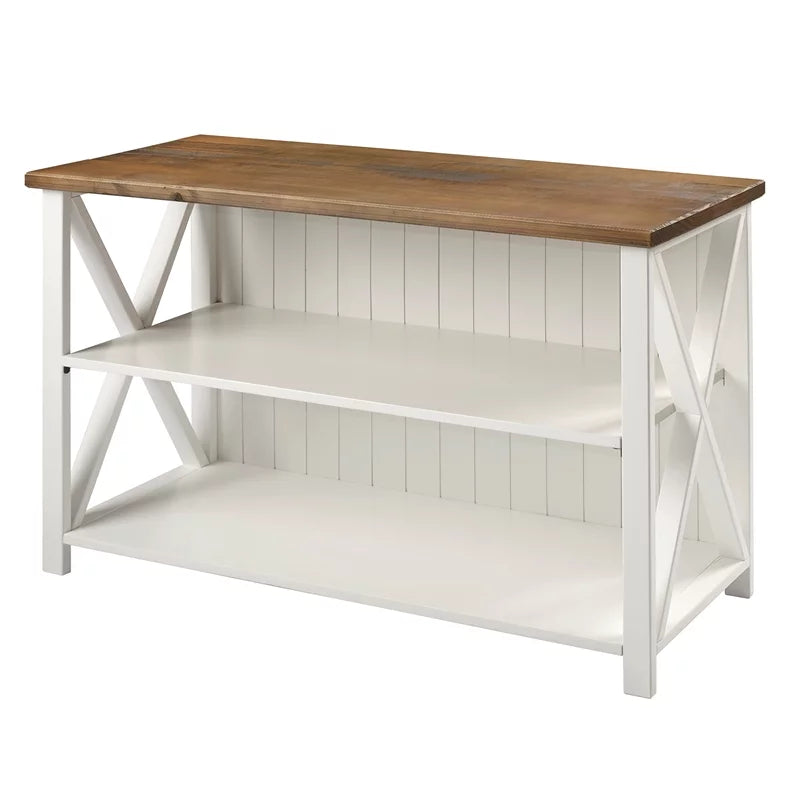 3 Piece Living Room Set with Storage Console and 2 End Tables U8179