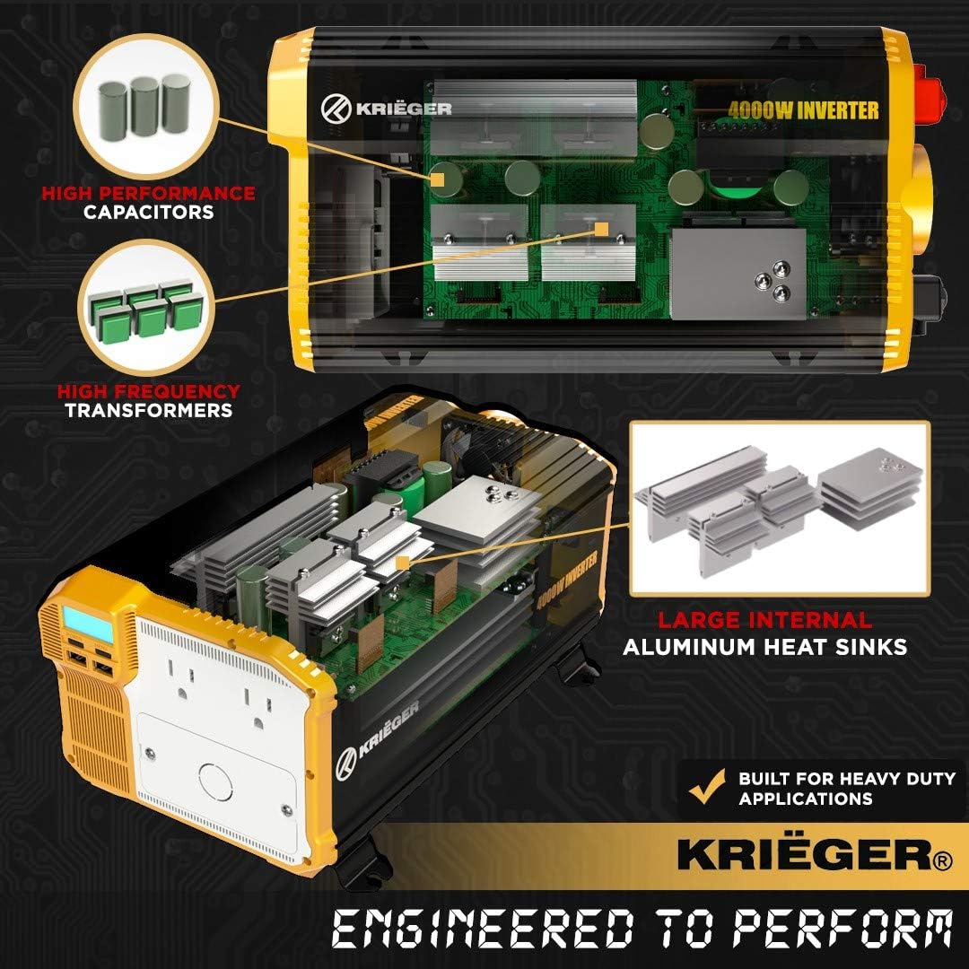 3000 Watts Power Inverter 12V to 110V Modified Sine Wave Dual AC Outlets I196594