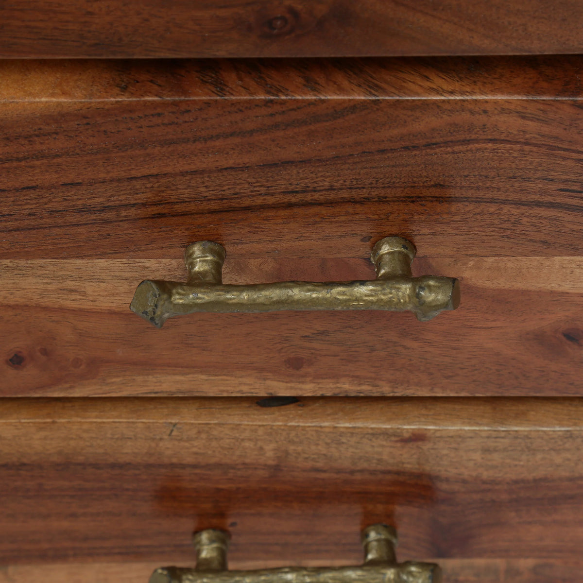Acacia Wood 3 Drawer Nightstand T474528