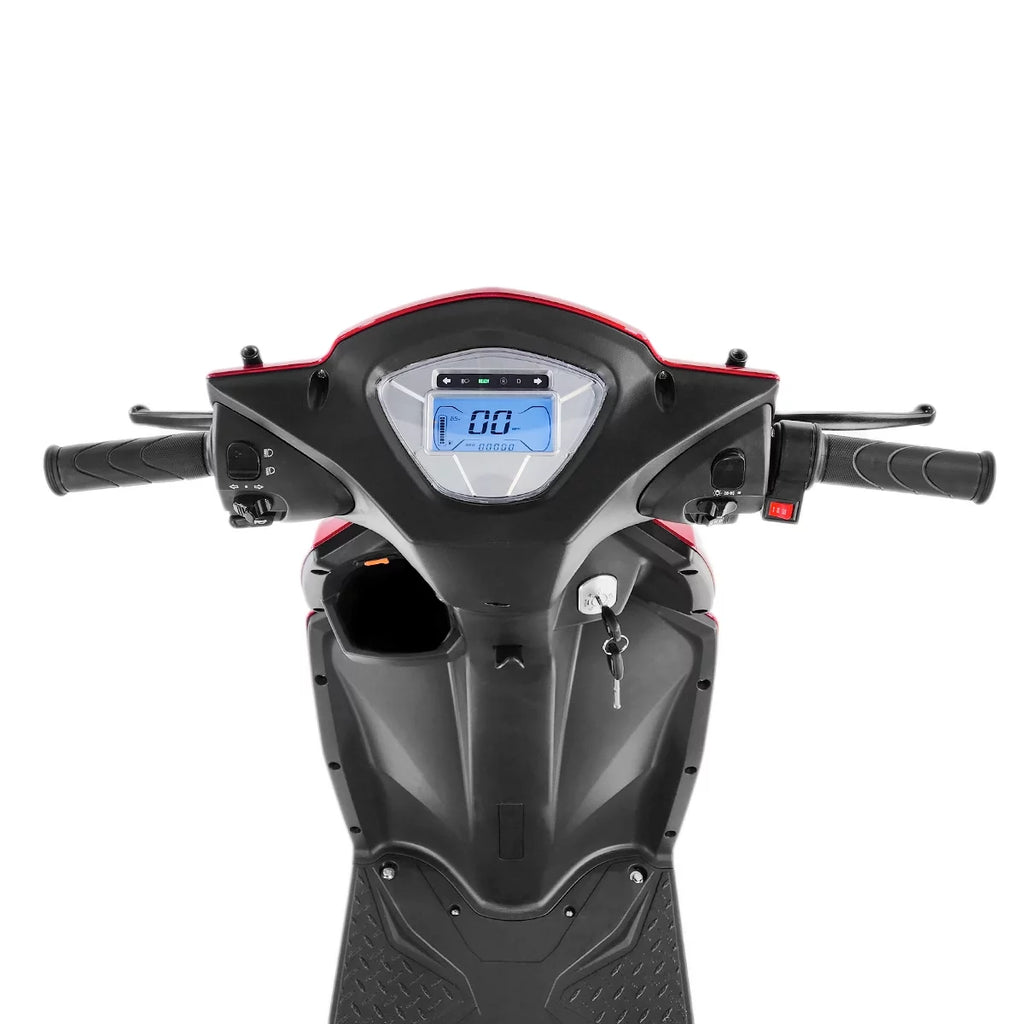 3 Wheel Mobility Scooter 300 lb. Weight Capacity Red Y623