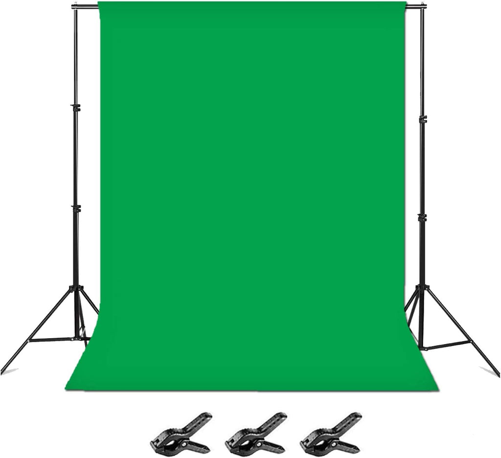 8 x 10ft Adjustable Photo Backdrop Stand with Carry Bag and 3 Clamps M154036
