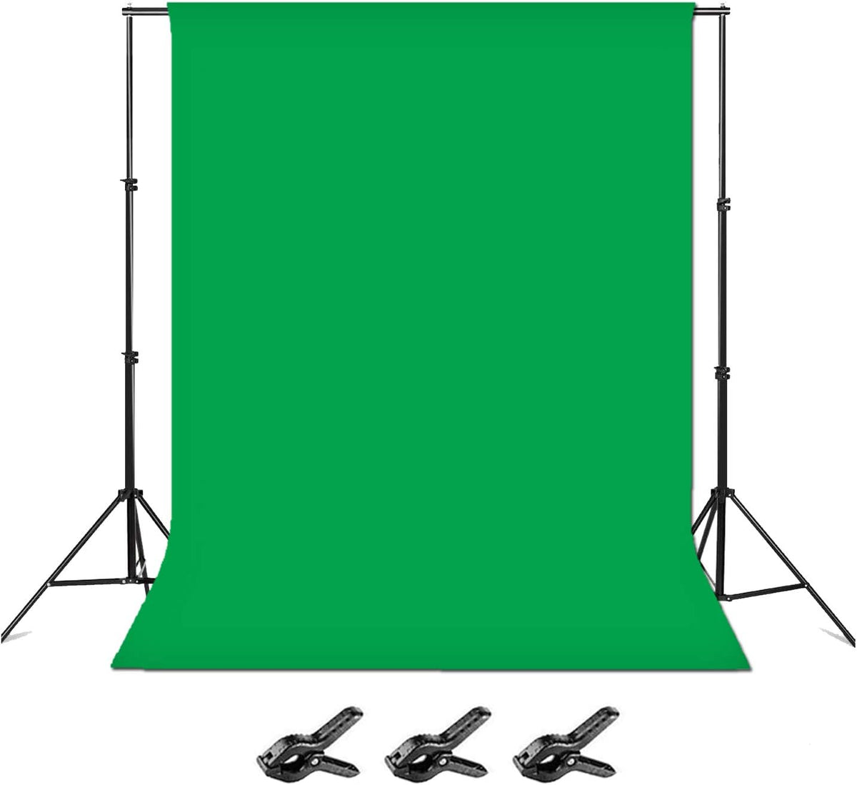 8 x 10ft Adjustable Photo Backdrop Stand with Carry Bag and 3 Clamps M154036
