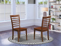 Mahogany Wood Dining Chairs Set of 2 F5636