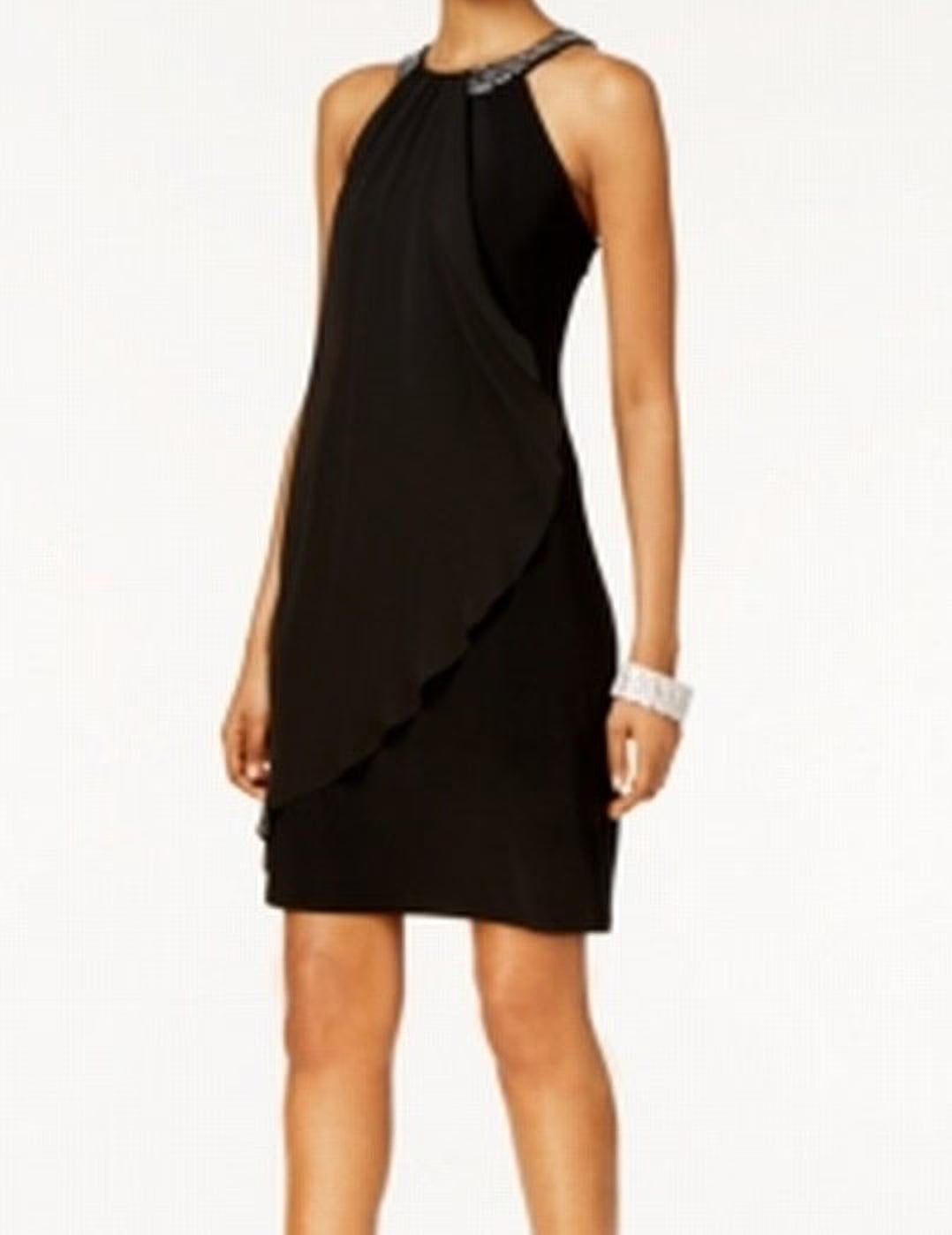 Embellished Halter Dress J6557