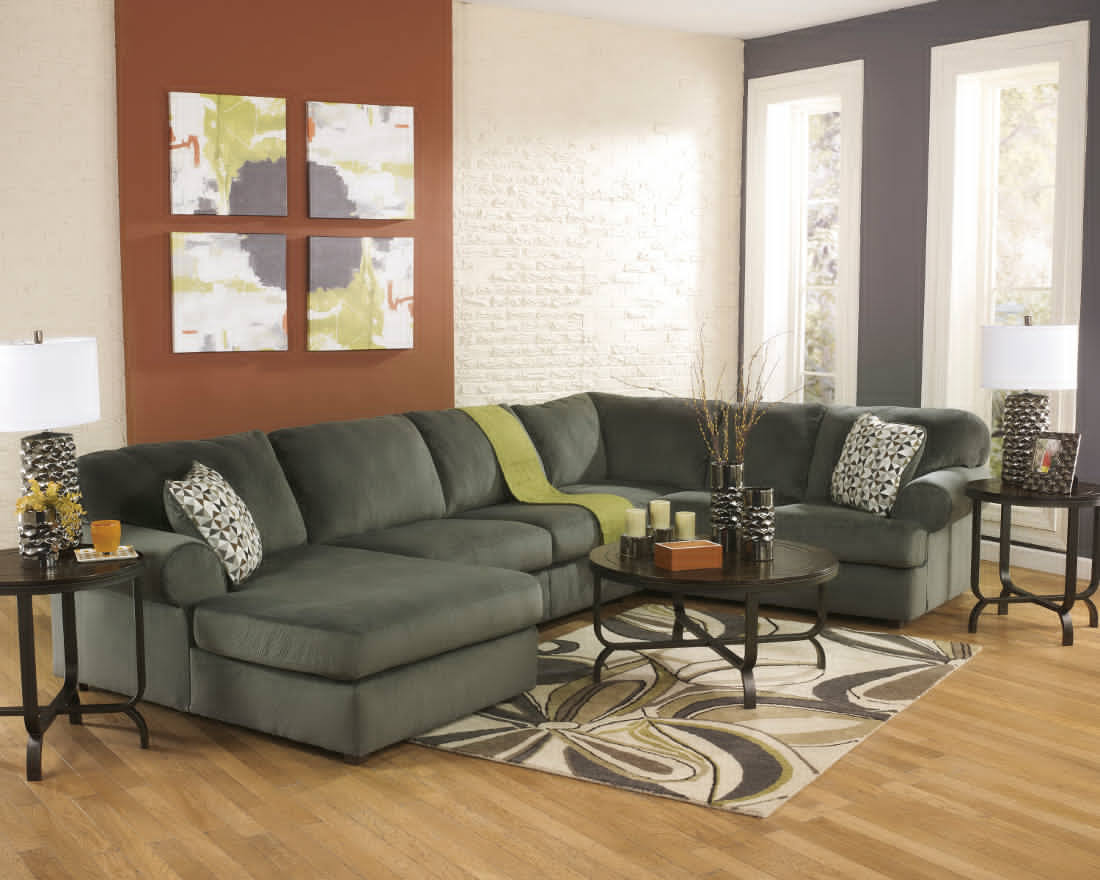 Oversized Pewter Accent Ottoman D32691