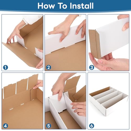 White Trading Card Storage Box 6 Set N301