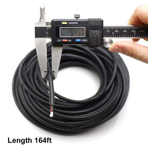 18AWG 2 Conductor Stranded Tinned Copper Hookup Wire, 164ft, Red & Black, Pack of 2 N919249
