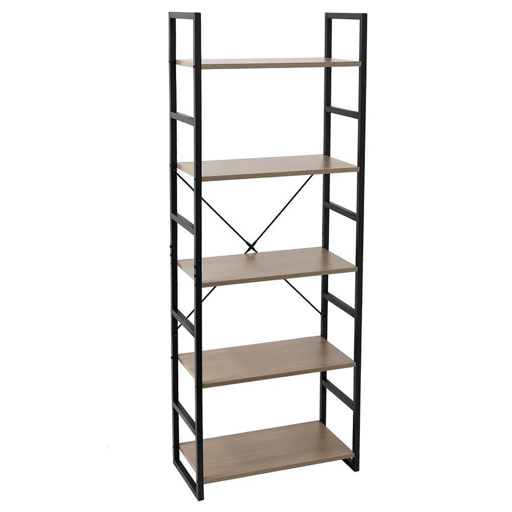 4 Tier Wood and Metal Bookcase C329183