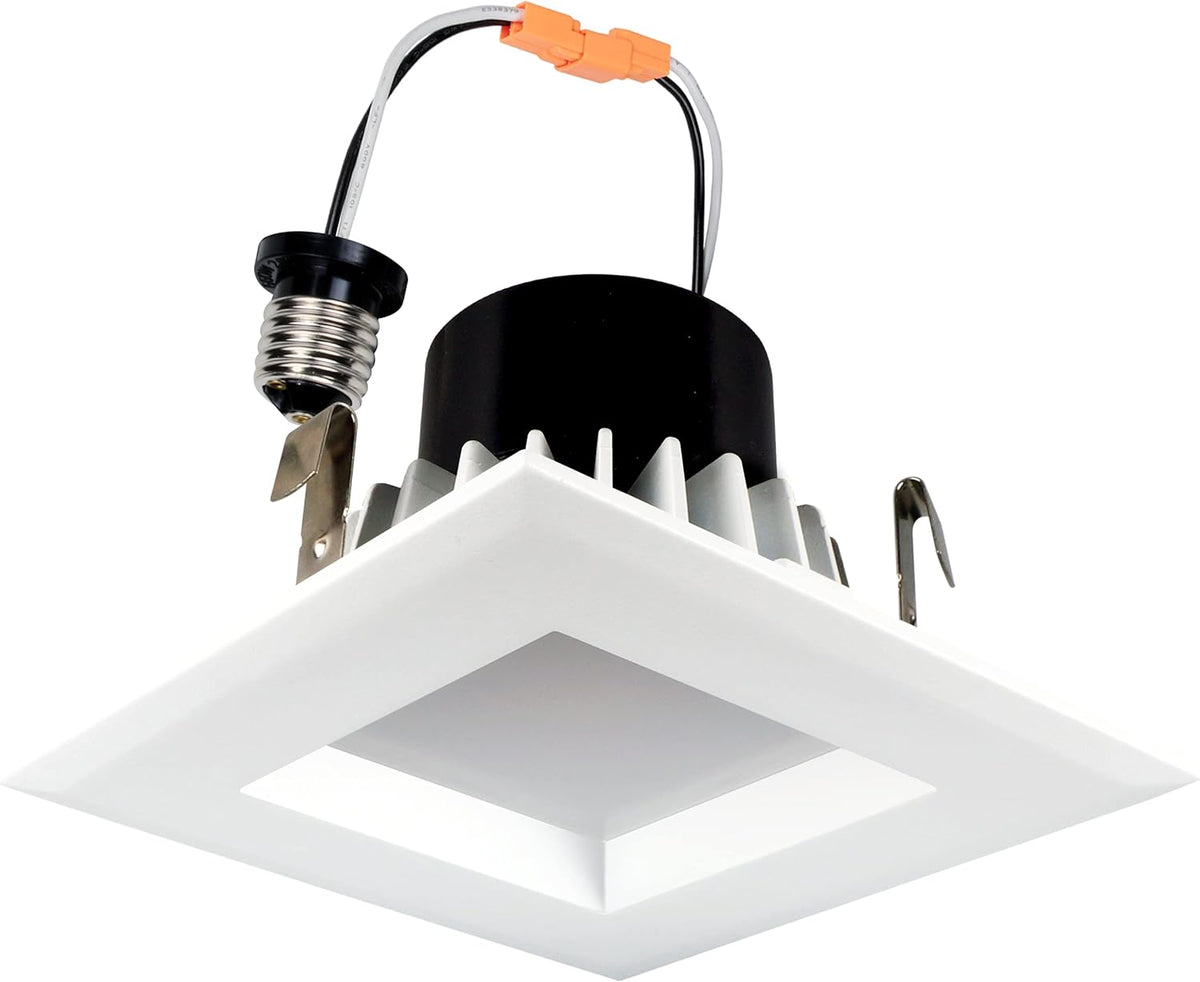 14W 4 inch Square Retrofit LED Downlight, Dimmable, Selectable 2700K-5000K O843383