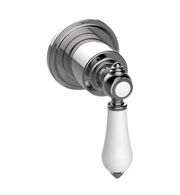 Polished Chrome 2-Way Diverter Valve Trim Plate with Lever Handle X78812