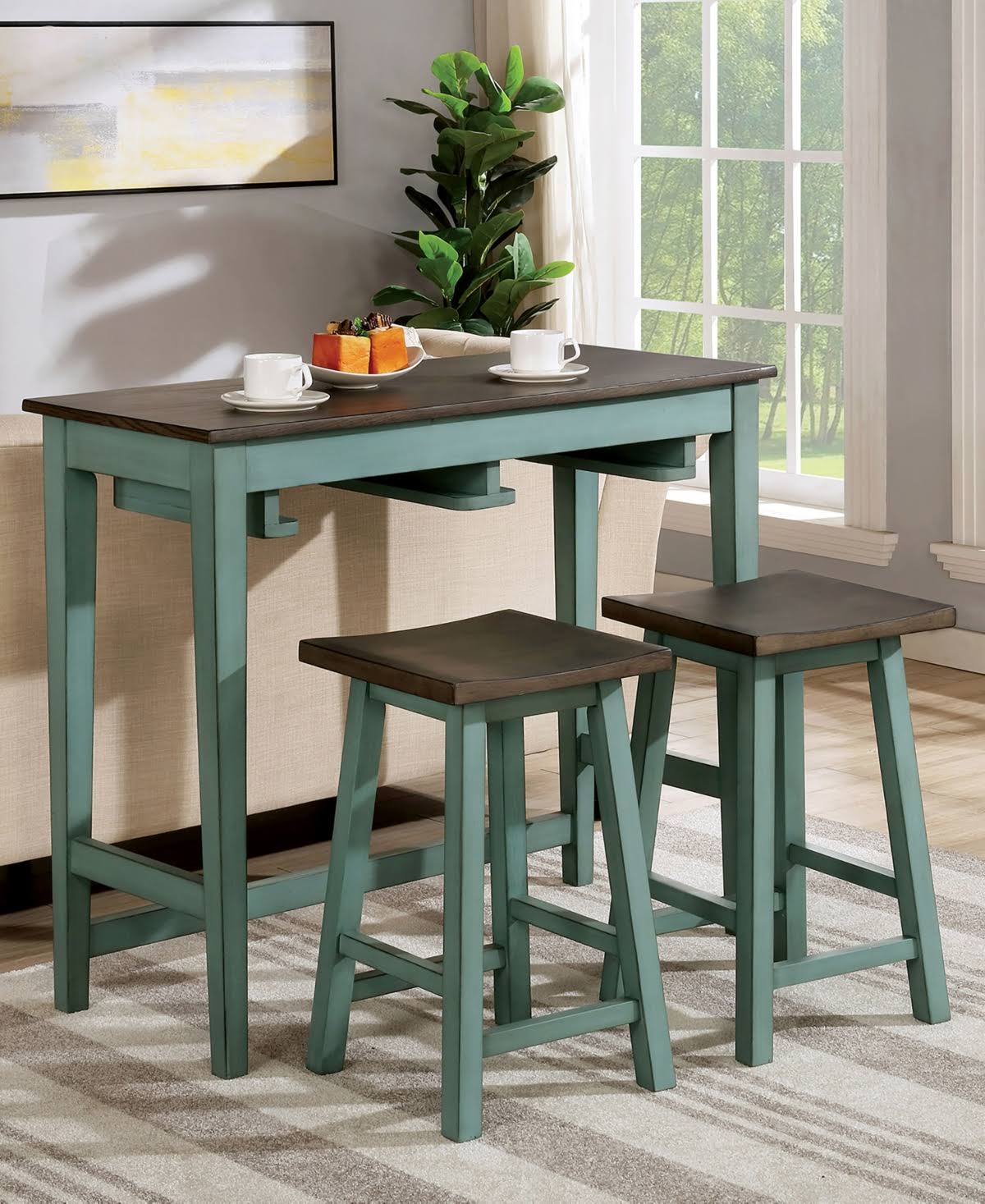3 Piece Counter Height Dining Set Y258