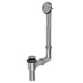 White Tub Waste with Two Hole Polished Faceplate V91547