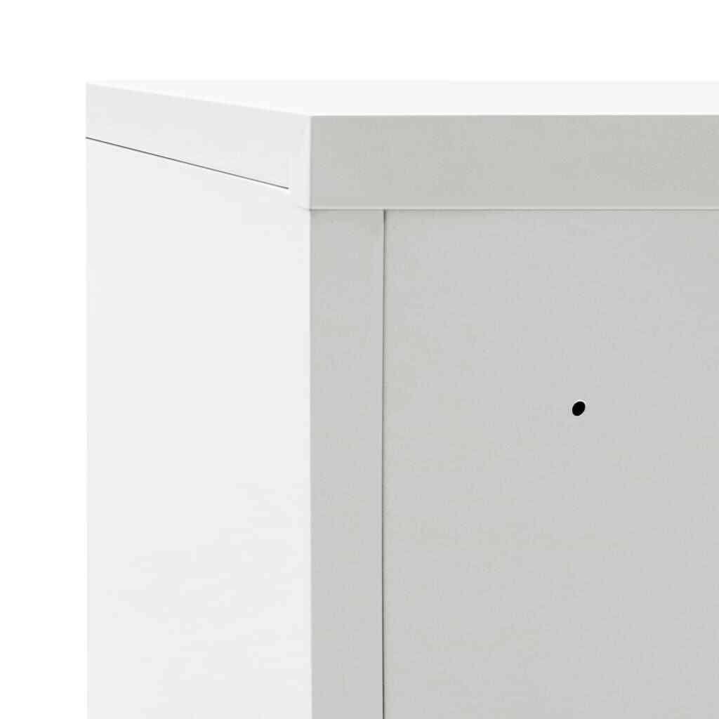 Gray Metal Office Cabinet with Sliding Doors I49900
