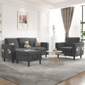 Beige Convertible Sectional Sofa with Storage Ottoman H832
