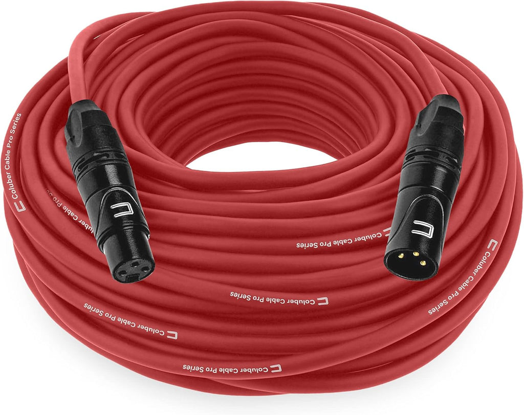 Balanced XLR Cable Male to Female, 10 Feet Black, 3-Pin Microphone Connector N85550