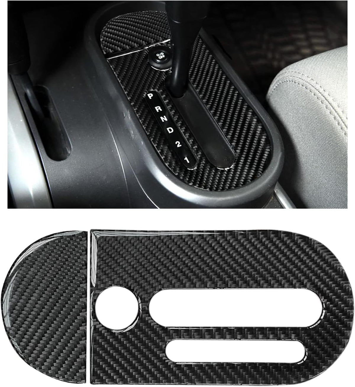 Carbon Fiber Gear Panel Frame Stickers Z82318