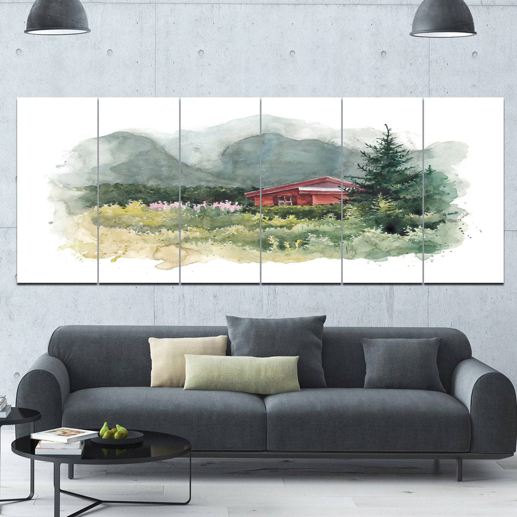 Green 6 Piece Canvas Print Set Y779444