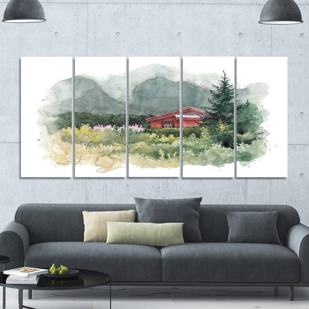 Green 6 Piece Canvas Print Set Y779444