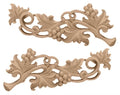 Large Grape Scrolls Pair, 14 1/2-Inch x 5 5/8-Inch x 1-Inch, Maple E1302
