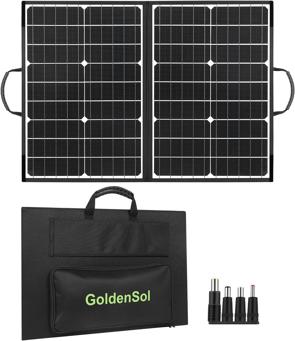 60W Foldable Monocrystalline Solar Panel with USB Ports F170
