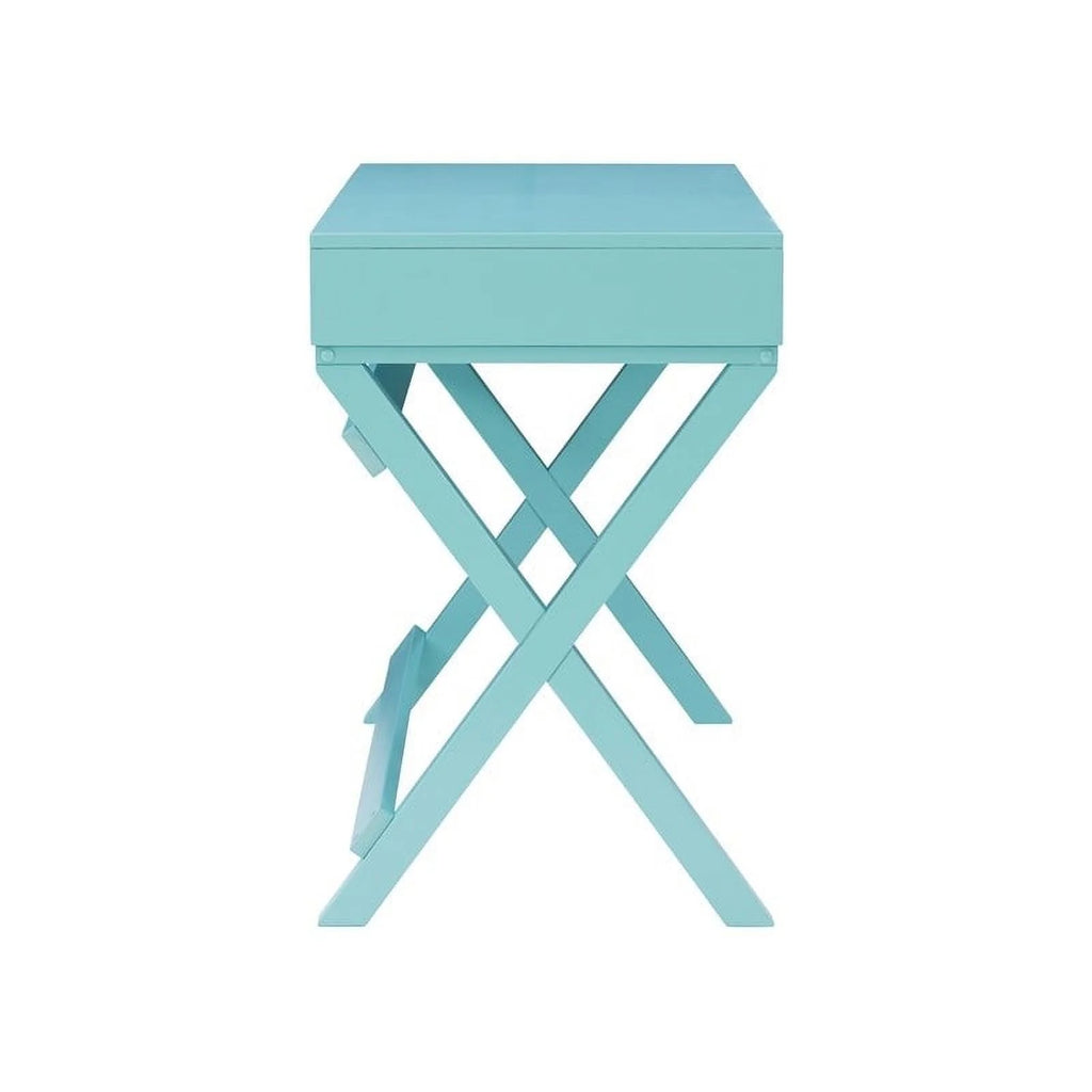 Blue Wood Writing Desk L202