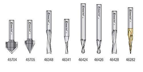 8-Pc CNC Router Bit Collection, 1/4 Shank X910