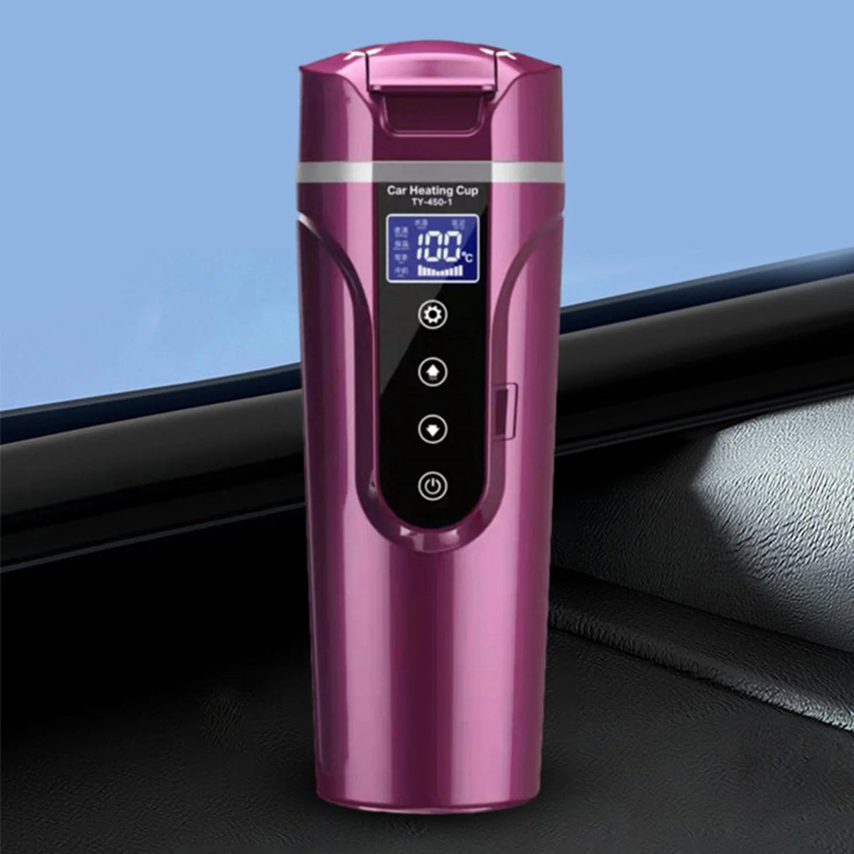450ml 12V Electric Travel Kettle Variable Temp Control Y108316