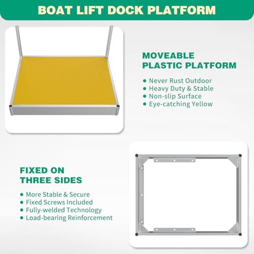 Foldable Dock Boarding Platform with Handrail J415
