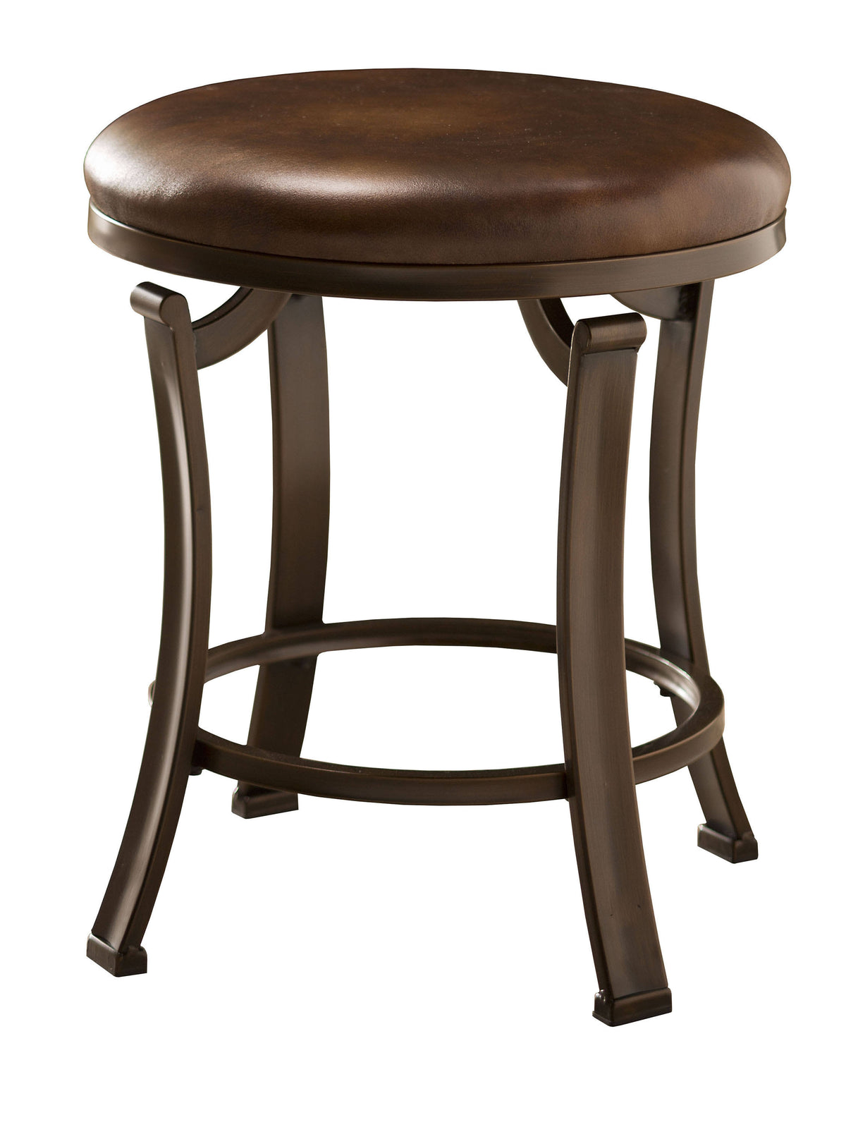Antique Bronze Backless Vanity Stool J181