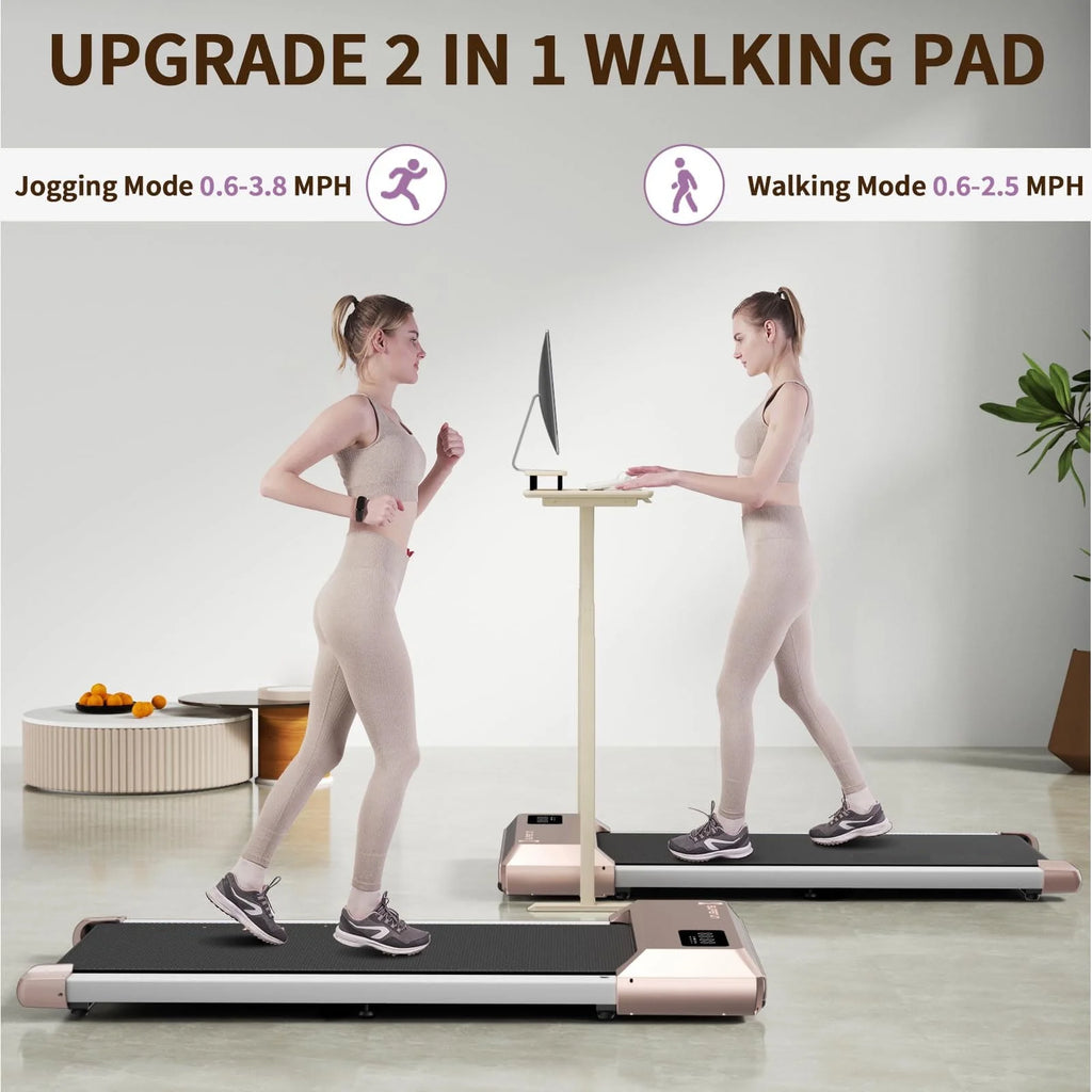 2.5Hp Ultra-Quiet Walking Pad Treadmill with Remote Control O1964