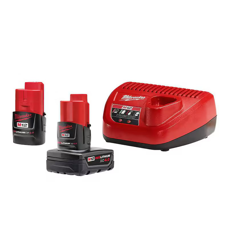 12-Volt Lithium-Ion Battery Packs and Charger Starter Kit M570226