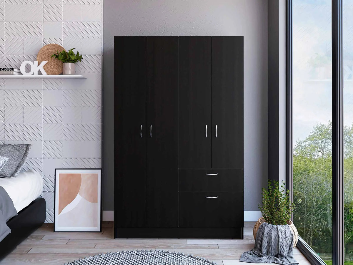 Black White Armoire X80823
