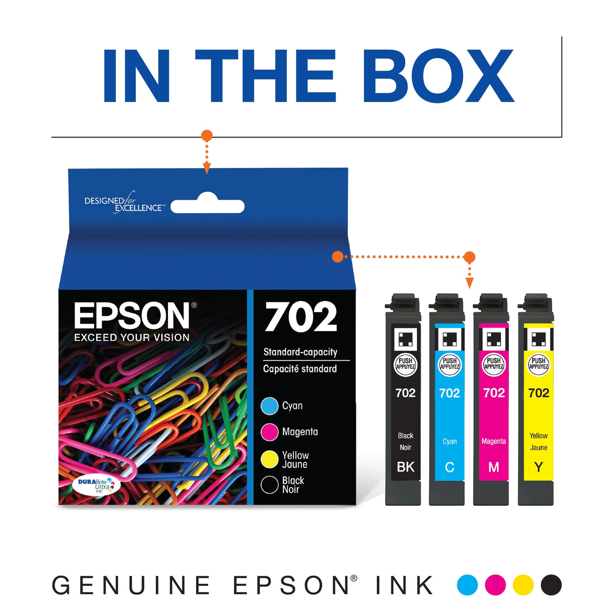 Black & Color Ink Cartridge Combo Pack J602829