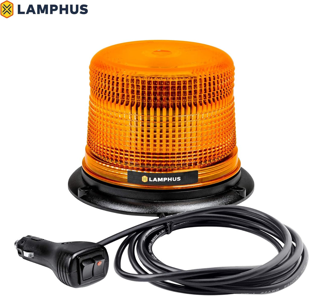 5" 12W White LED Strobe Warning Beacon Light, Pack of 2 U866558