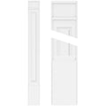 PVC Raised Panel Pilaster with Decorative Capital & Base (Pair) H348119