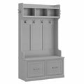 40W Cape Cod Gray Hall Tree and Shoe Storage Bench C338024