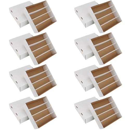 White Trading Card Storage Box 6 Set N301