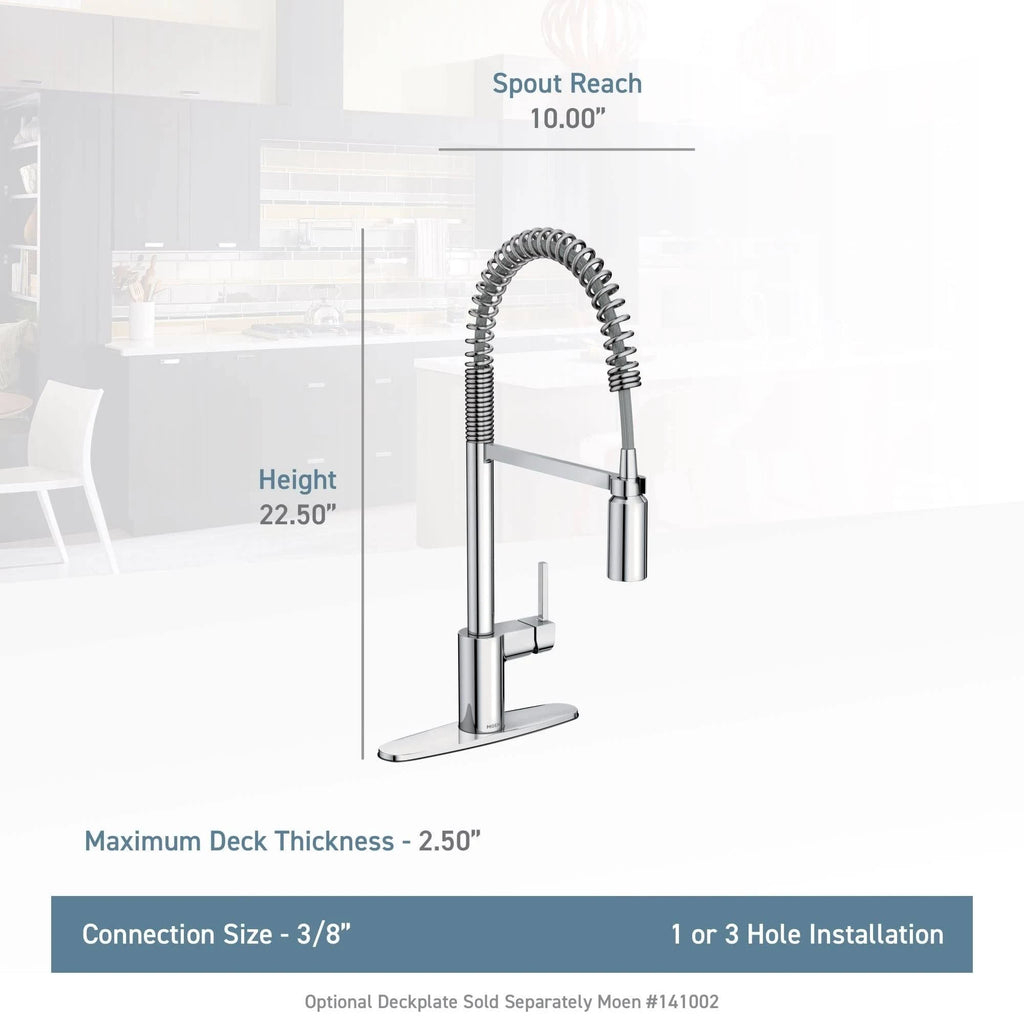 Black One-Handle Pulldown Kitchen Faucet R747121