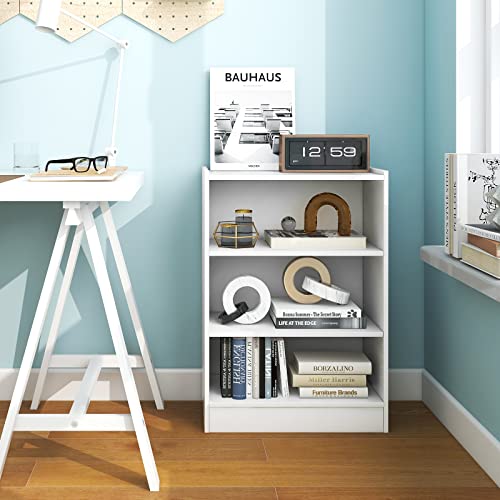 Black 3 Shelf Bookcase with Adjustable Shelves L8531
