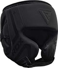 Black Maya Hide Leather Boxing Headgear U912